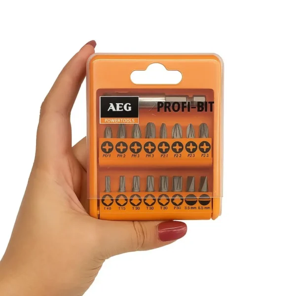 ست سري پيچگوشتي 17 عددي+رابط مگنتي AEG  399496