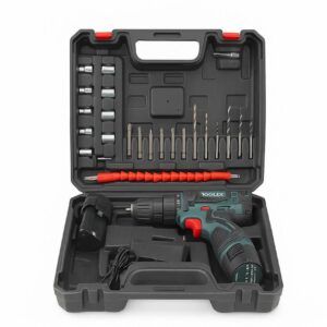 دریل شارژی دوباتری تولیکس با لوازم