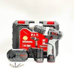 دریل شارژی پی ای تی 12 ولت دو باتری با کیف pit12k-10a2