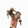 قفل کتابي 100 فولادي4 کليد 2 شيار الپ